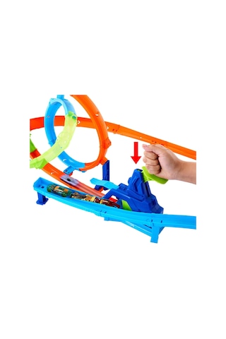 Jhk73 Hot Wheels Hızlı Fırlatma Kasırgası Oyun Seti Çok Renkli