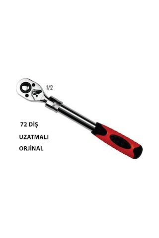 Uzatmalı 72 Diş 1/2 Lokma Cırcır Kolu Büyük Boy