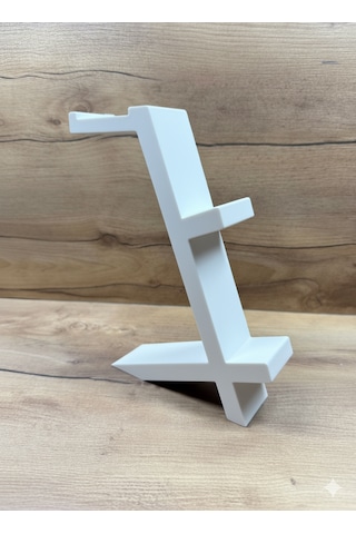 Ps5 Dualsense 2 Li Oyun Kolu Ve Kulaklık Standı 3d Baskı Şık Dikey Tutucu 21.5x18x4 Cm Beyaz