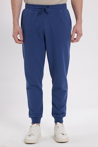 Tudors Erkek Regular Fit Klasik Kesim Beli Bağcıklı Jogger Cepli Lastikli Paça İndigo Eşofman Altı-41765 İndigo