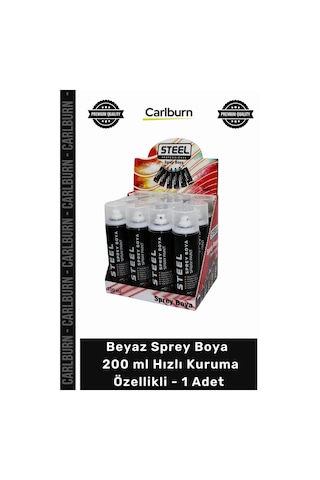 Spreyboya Akrilik Kapatıcı Ahşap Metal Plastik Beyaz Sprey Boya 200 Ml Hızlı Kuruma Özellikli