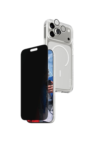 Care By Panzerglass Flagship Privacy Apple Uyumlu iPhone 17 Pro Max 3'lü Telefon Koruma Set- Bundle Uwf+kılıf+lens