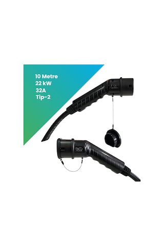Filşarj 22 KW 10 M Elektrikli Araç AC Tip-2 Şarj Kablosu