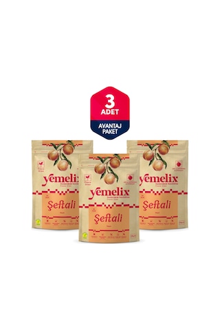 Freeze Dried 3'lü Avantaj Paketi Şeftali Kuru Meyve Cipsi - Dondurularak Kurutulmuş Şeftali 15gx3 15 G