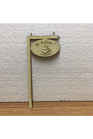 Bi Kahve Yazısı-ahşap