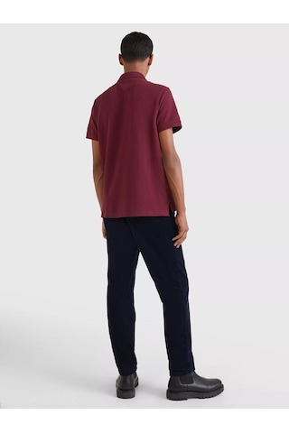 Tommy Hilfiger Erkek 1985 Regular Polo Polo T-shirt-bordo-13175 Bordo