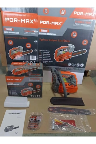 Pormax LD858C 25 CC Benzinli Ağaç Kesme Makinesi