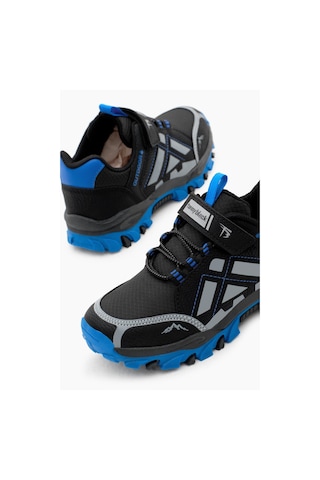 Tonny Black Termo Taban Su İtici Kumaş Cırtlı Çocuk Unisex Siyah Sax Trekking Ayakkabı Tbtmkd025 Siyah Sax