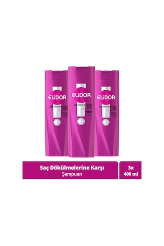Elidor Saç Dökülmelerine Karşı Bakım Şampuanı 3 x 400 ML