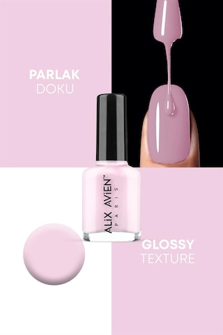 Alix Avien Toz Pembe Oje 59 Yüksek Pigmentli Uzun Süreli Kalıcılık Hızlı Kuruma Nail Lacquer 59