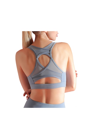 Wezone Kadınlar İçin Nefes Alabilen Spor Sütyeni: Yoga, Koşu Ve Antrenman İçin Şık Ve Rahat Tasarım Açık Mavi