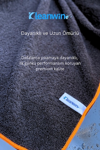 Atlas 50x100cm Premium Mikrofiber Araba Kurulama Bezi Maxi Boy Ultra Emici Oto Kurulama Havlusu