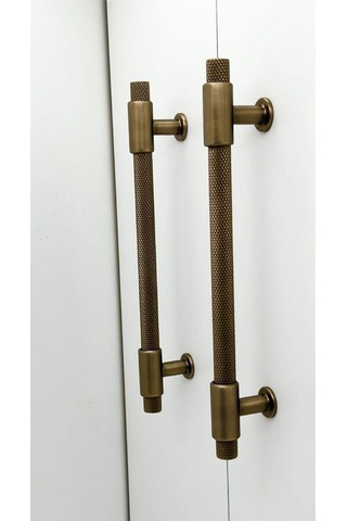 Handles Kulp Mobilya Dolap Mutfak Çekmece Kulpu 158 Mat Antik Sarı 128 Mm 12,8 Cm 5 Adet