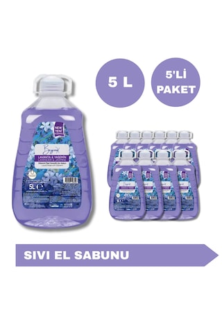 Beginox Lavanta & Yasemin Sıvı El Sabunu 4 x 5 L
