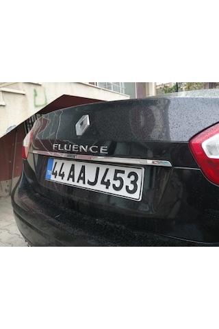 Renault Fluence Krom Bagaj Alt Çıta Plaka Üstü Krom 2010-2016