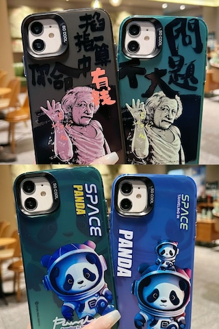 Apple Uyumlu iPhone Akfa 13 Pro Max Wonderland Serisi Animasyon Karakteri Tasarımlı Sert Silikon Telefon Kılıfı Dirty Cat