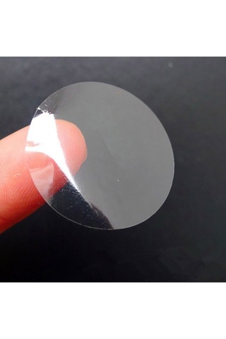 40MM X 40MM Pp Şeffaf Oval Etiket 40 MM 4 CM 1000 Adet