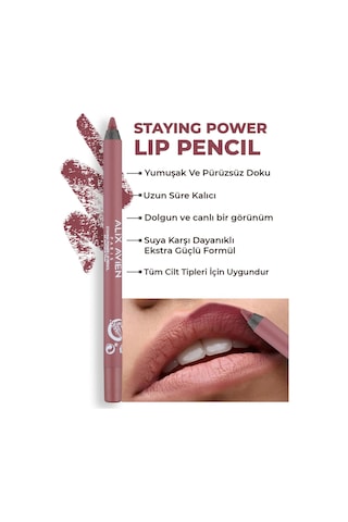 Alix Avien Suya Dayanıklı Uzun Süre Kalıcı Yumuşak Dudak Kalemi Staying Power Lip Pencil 66 Antique Pink