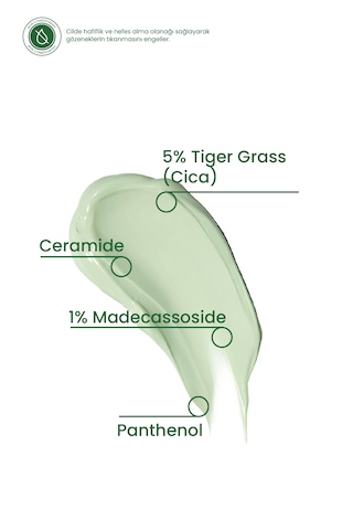 Cosmogenesis Labs Ton Eşitleyici Tiger Grass Bariyer Onarıcı ve Nemlendirici Koruma Vegan Cica Krem SPF15 15 ML
