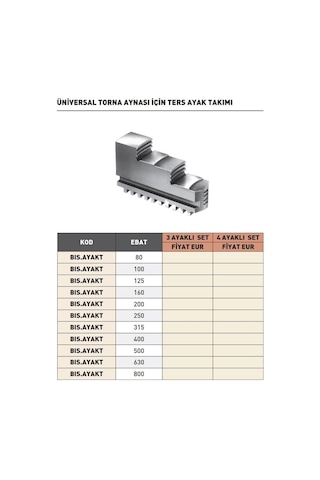 Fett 500mm Bison 3 Ayaklı Set Ters Ayak Takımı