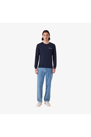 Champion Ls Erkek Lacivert T-shirt 221799 2800284