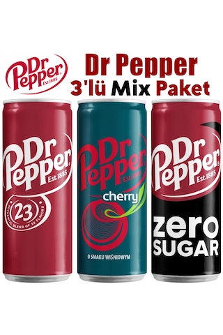 Dr Pepper 3'lü Mix Paket
