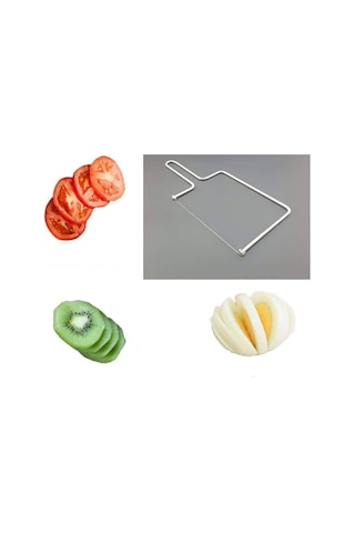 Zhlhome Peynir Çikolata Kek Sebze Kesici Dilimleyici Gümüş