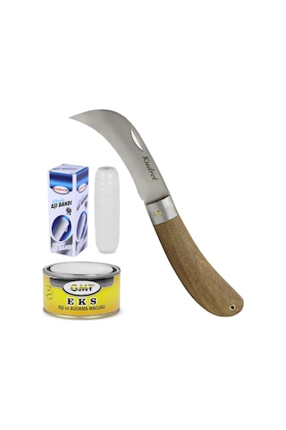 Aşı Bıçağı Seti 3'lü Aşı Bıçağı+aşı Macunu+aşı Bandı