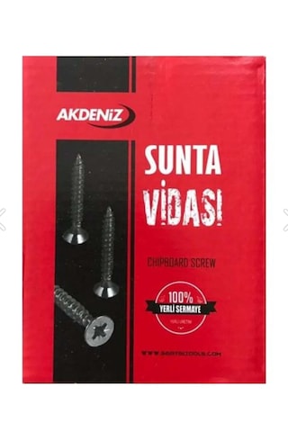 4x50 Sunta Ve Ağaç Vidası Yıldız Başlı Vida 200 Adet