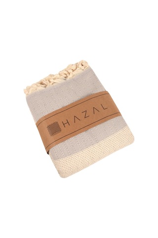 Hazal Noktalı-Safir Desenli Çift Kişilik Pike 200 x 240 CM Gri