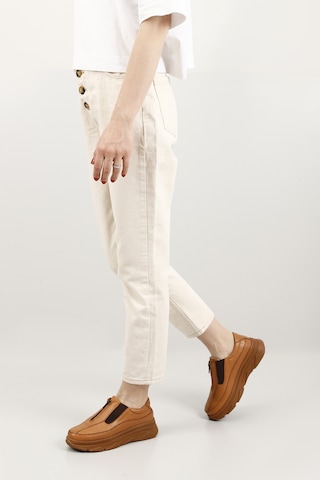 Gönderi(R) Kadın Açık Taba Fermuarlı Dolgu Taban Hakiki Deri Sneaker Gdza13424252 Taba