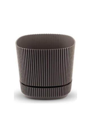 Omnipazar Krs-242 Pera Kare Dekoratif Kaktus Sukulent Saksı 1,20 Litre No 2 Kahverengi