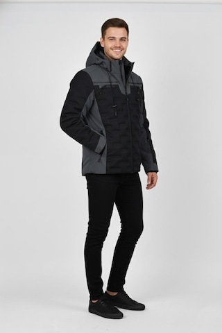 Dynamo Erkek Kapüşonlu Spor Mont Regular Fit 3331 Bgl-st04899 Füme