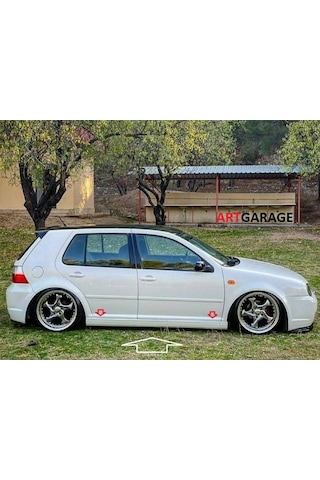Golf 4 Ince Çizgili Düz Model Marşpiyel Takımı-fiberglass-boyasız