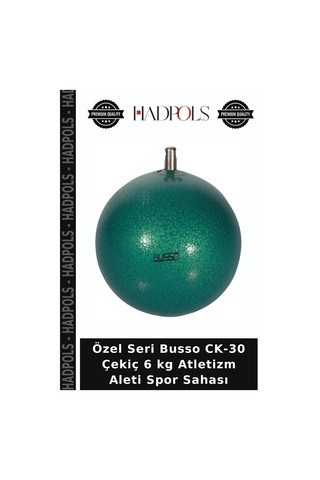 Özel Seri Busso Ck-30 Çekiç 6 Kg Atletizm Aleti Spor Sahası