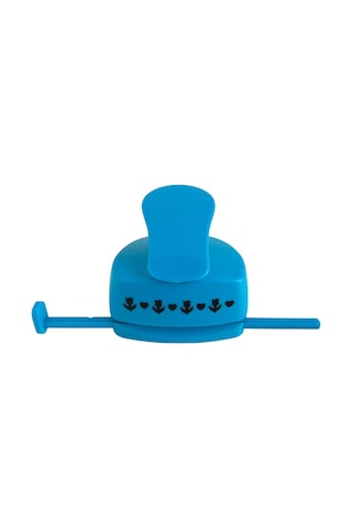 Kenar Bordür Desen Kesen 4,5 Cm Punç Şekilli Delgeç Sıralı Lale Ve Kalp Desenli Çok Renkli