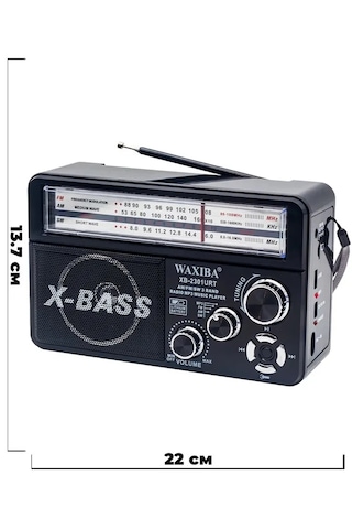 Nostaljik Radyo Waxıba Nostaljik Radyo Bluetooth Fm Usb Xb-2301rt 5639