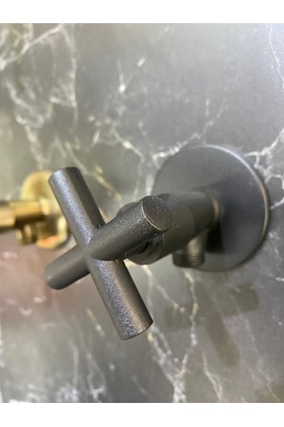 İsaoğlu Yapı Siyah Taharat Musluğu Mat Siyah Taharet Musluk Siyah Ara Musluk Siyah