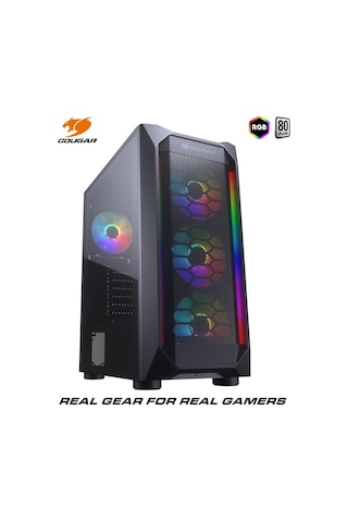 Cougar Mx410 Mesh-G 650W 80+ 4X Rgb Fan Oyuncu Bilgisayar Kasası
