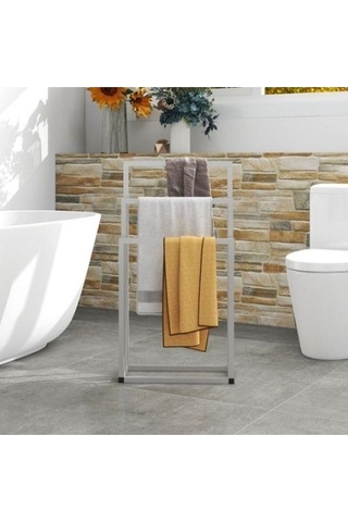 Üçlü Metal Krom Havlu Askılığı Krom