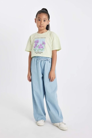 DeFacto Kız Çocuk Wide Leg Geniş Bol Paça Jean Pantolon D3355A824HSNM39