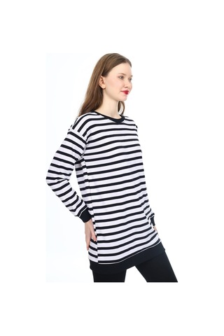 Kadın Sweatshirt Çizgi Desenli 0157mvng 001