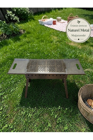 Tr Katlanabilir Galvaniz Metal Sehpalı Mangal 50 30cm Diğer