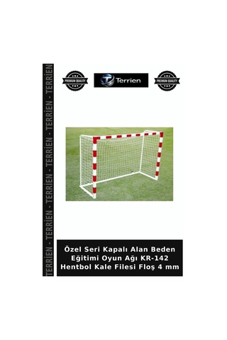 Özel Seri Kapalı Alan Beden Eğitimi Oyun Ağı Kr-142 Hentbol Kale Filesi Floş 4 Mm Çok Renkli