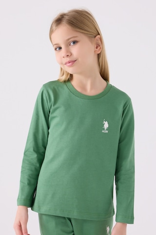 U.s. Polo Assn Kız Çocuk Yeşil Pijama Takımı Us1668-c-v3 Yeşil