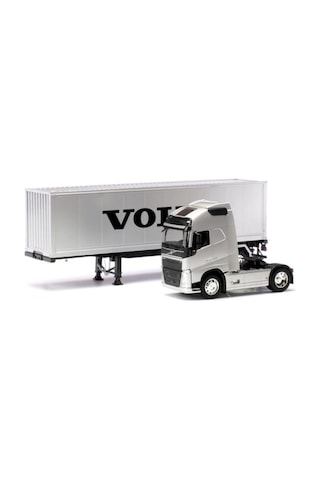 1:32 Volvo Model Tır Oyuncak Volvo Tır Oyuncak Dorseli Tır Kolekisyon Renkli