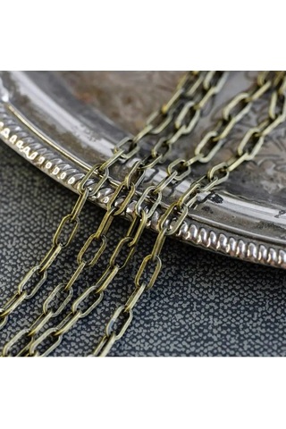 Kafebizu Dekoratif Zincir 2 M Antik Bronz 9.5x4.5x1 Mm 134261895