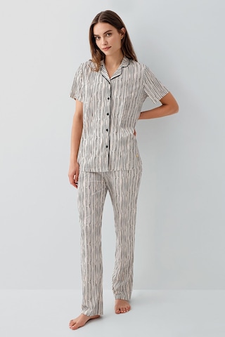 Pierre Cardin Kadın Krem Gömlek Pijama Takım Pc9190-s-v1 Krem