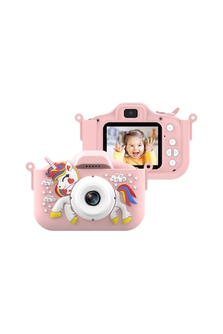 1080p Sevimli Dijital Kamera Çocuk Kamerası 48mp Hd Çocuk Kamerası Çocuk Selfie Kamerası Erkek Ve Kızlar İçin 2.0 İnç Ip