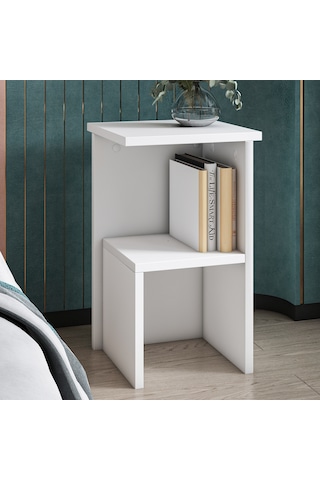 Roisin Modern Çok Amaçlı Komodin & Yan Sehpa Beyaz